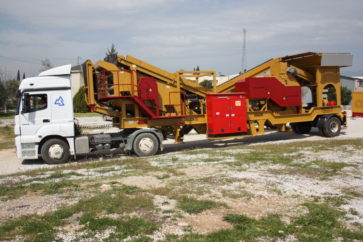 Mobil Konkasör ( 200-250 Ton/Saat Kapasiteli) - DRG Makina