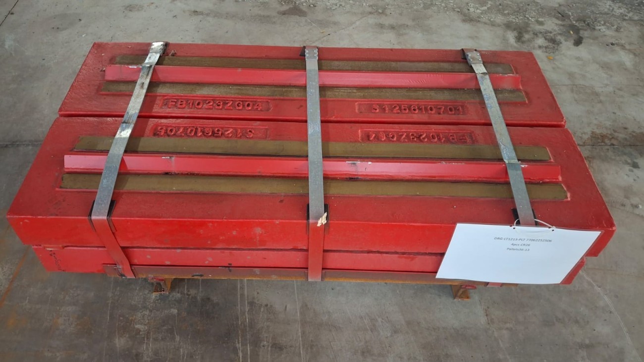 METSO Paletli KONKASÖR LT1213 PALETLERİ Cr26 Yüksek Krom