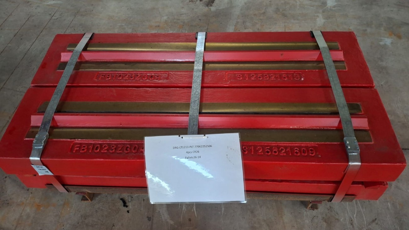 Metso manganlı döküm paletler ve yedek parçalar